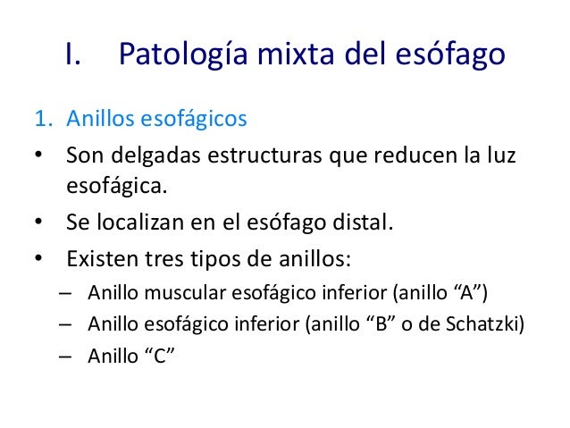 anillos esofagicos
